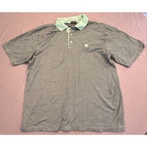 Mauna Kea Resort Golf Polo Shirt Men's Large Green White Logo Big Island Hawaii